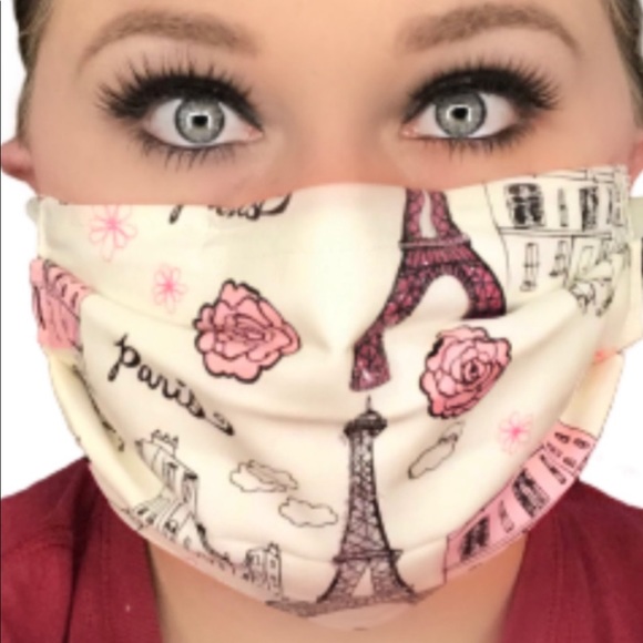 Home Made Accessories - 😷 3 Layer Mask w/Nose Guard  (Metal) New Fabric